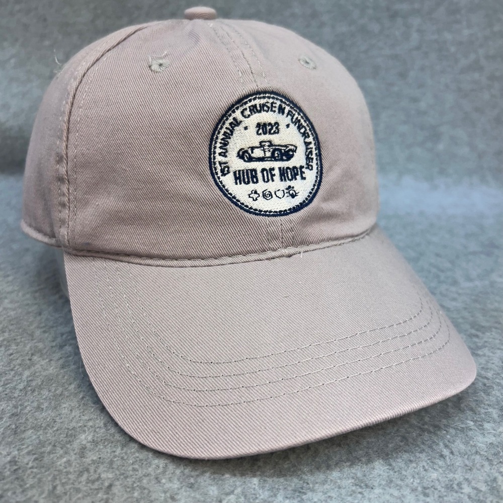 Hub of Hope 2023 Cruisen Fundraiser Tan Outdoor Cap Baseball Hat Adjustable OSFM